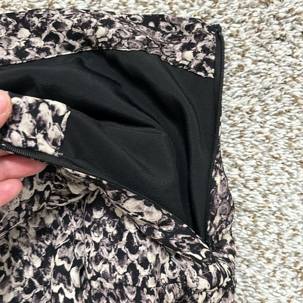 Haute Hippie Printed Silk Midi Skirt Shadow Snake 8 - Picture 7 of 9